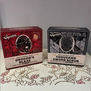 Dr Squatch Limited Ed Game of Thrones BarSoap Dragon’s Blaze & 1000 Sword Scrub
